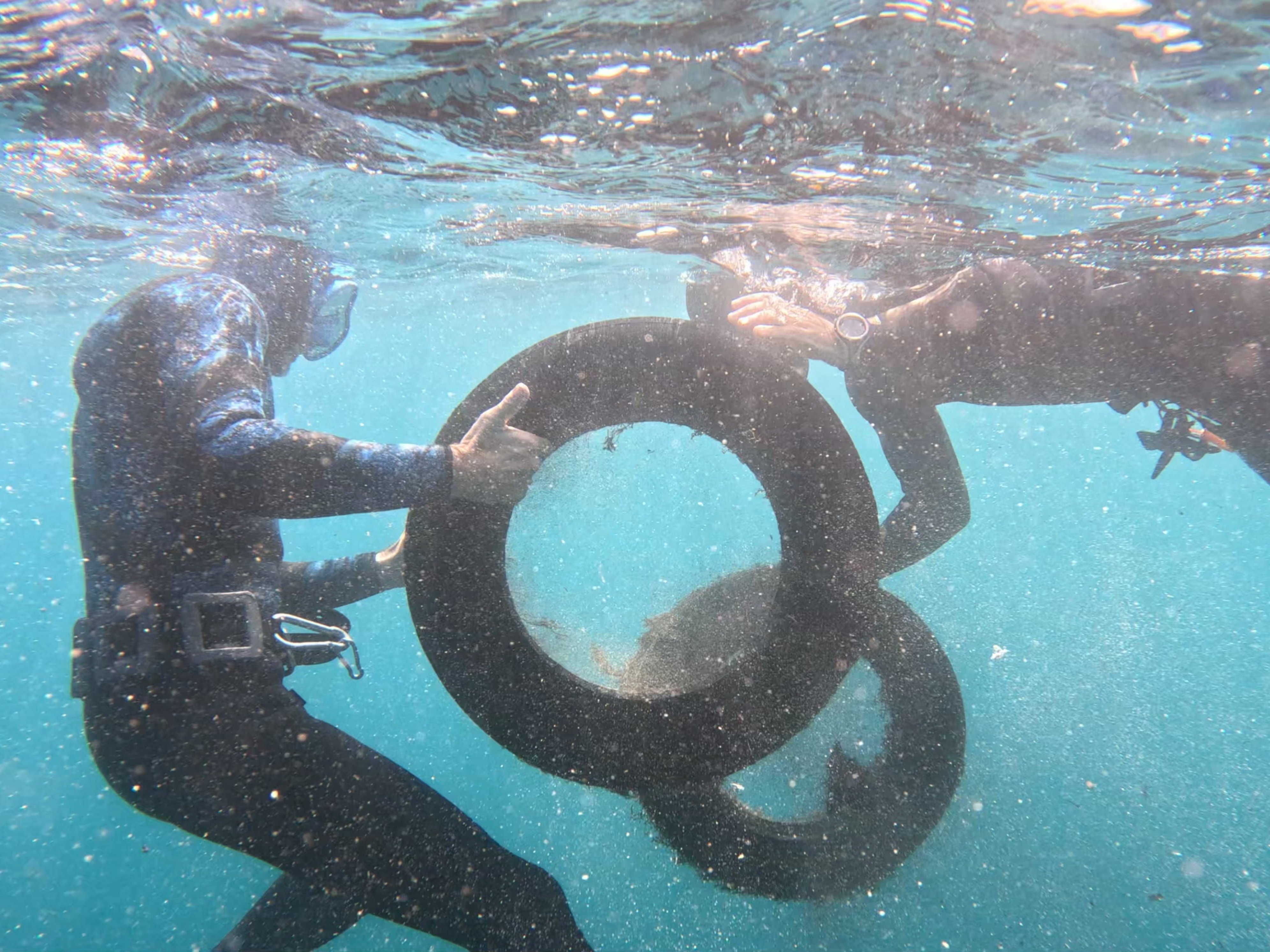 Projet Sentinelle 2022, 1ʳᵉ édition — dépollution en apnée sur la Côte Bleue, Team Oxygen Marseille