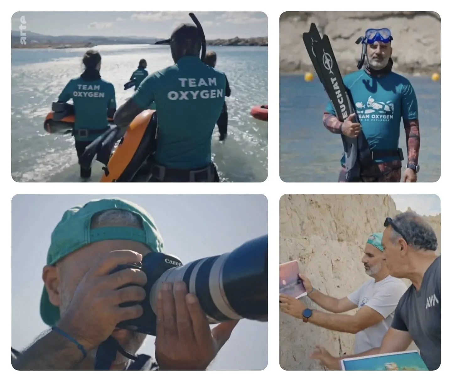 Karim Saari en action lors d'une mission de dépollution sous-marine dans les Calanques de Marseille avec Team Oxygen