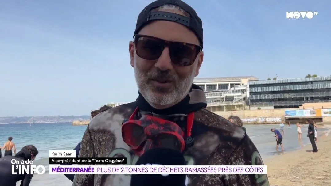 Novo19 — La Méditerranée, la mer la plus polluée du monde — opération de dépollution marine à Marseille avec Karim Saari et Team Oxygen